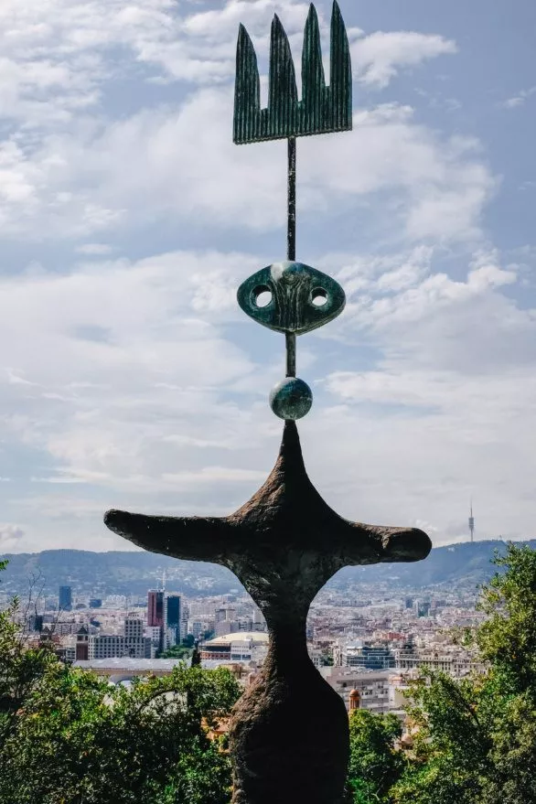 Joan Miro Sclulpture in Barcelona