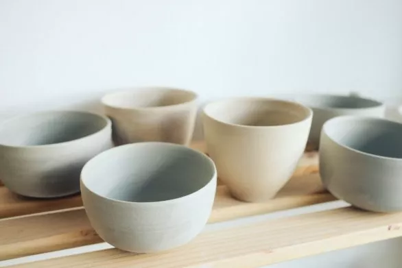 Handmade cups and bowls