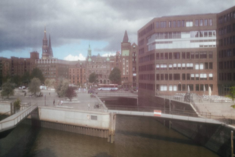 Hamburg Hafencity blurred