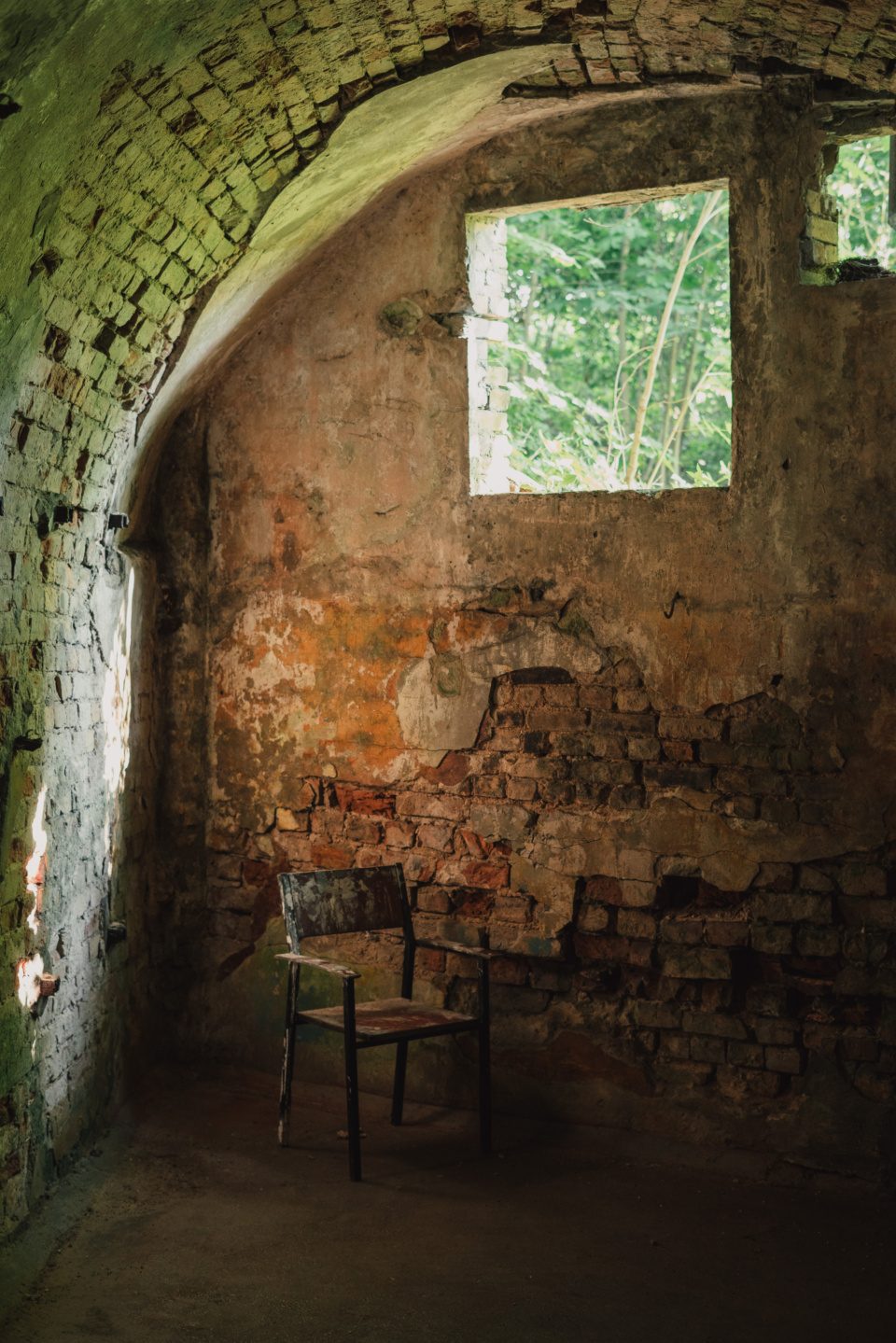 Chair in abandoned fortress