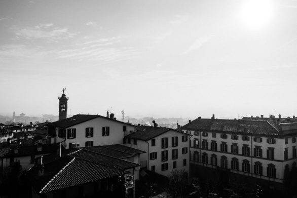 View of Bergamo Italy
