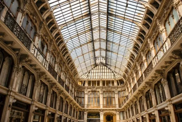 Shopping gallery in Turin, Italy