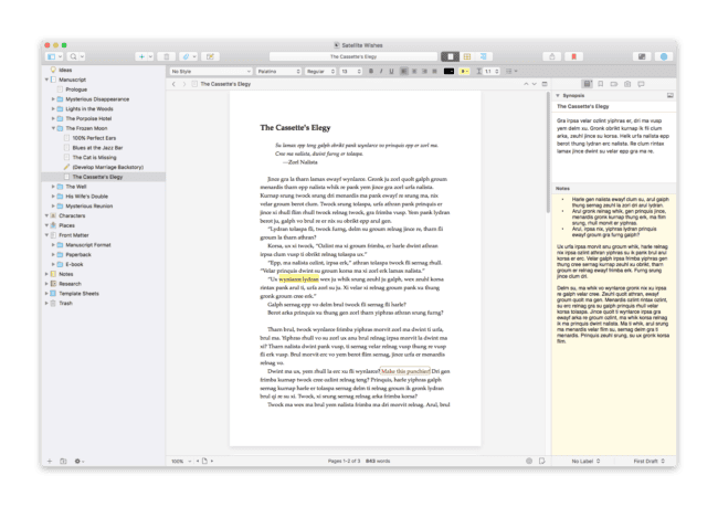 Scrivener – The Ultimate Writing Organizer