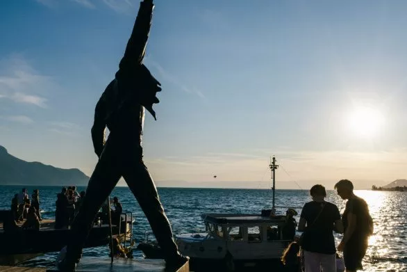 Freddie Mercury Statue on Montreux Riviera