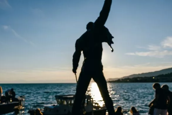 Freddie Mercury Statue on Montreux Riviera