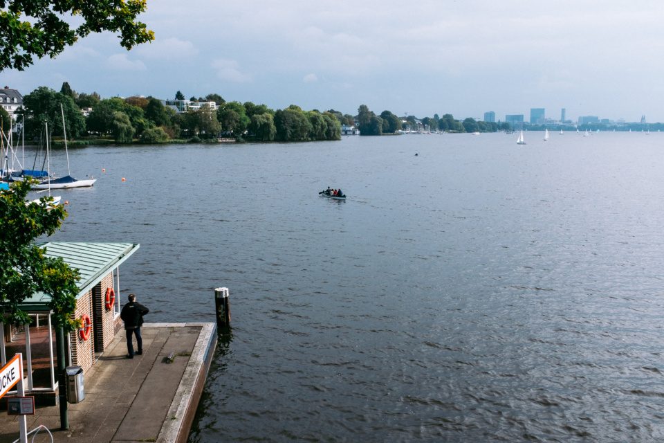 Outer Alster Lake in Hamburg