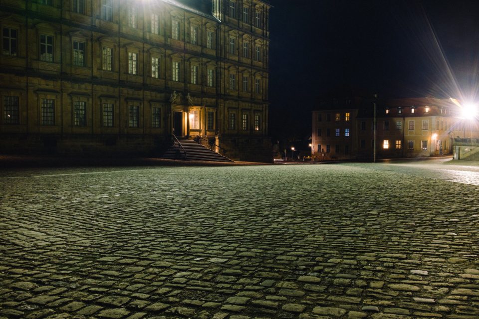 Night square in Bamberg