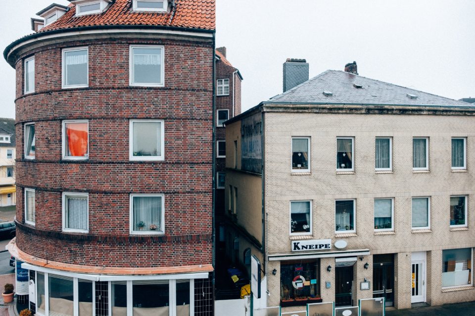Street corner in Cuxhaven, Germany