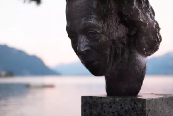 Miles Davis Monument in Montreux