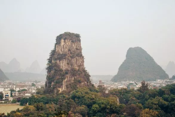 Karst mountains in Yyangshuo, China