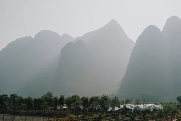 Farming in Yangshuo, China