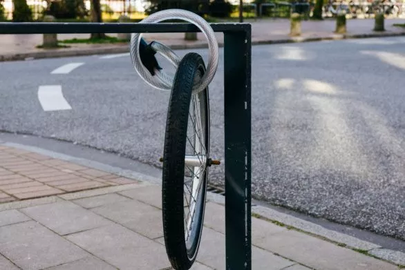 Stolen bike wheel