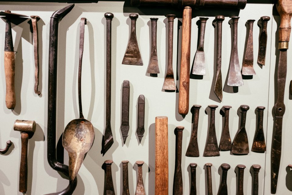 Different carpentry tools