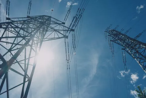 High voltage transmission line towers