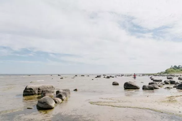 Rocky beach of Kaltene, Latvia