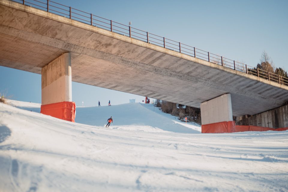 Ski slope in Livigno, Italy