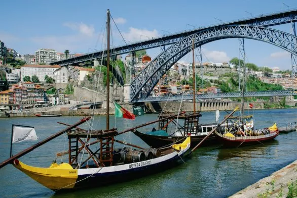 Wine Boats On River Douro, Porto