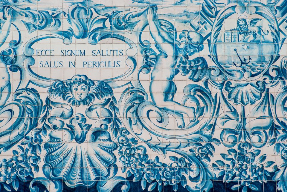 Azulejo tiles in Porto
