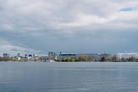 Alster lake in Hamburg, Germany