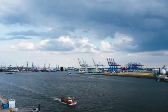 Harbour in Hamburg Germany