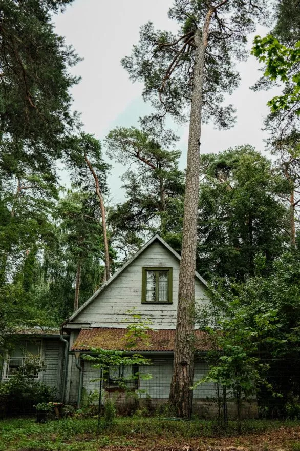 Old wooden house in Jurmala, Latvia