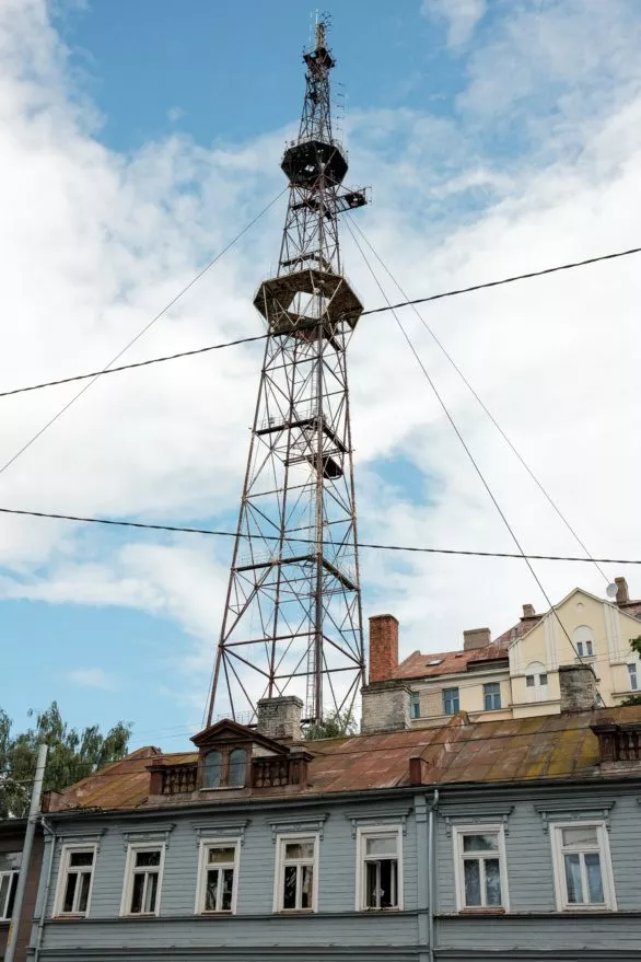 Old TV tower in Riga, Latvia