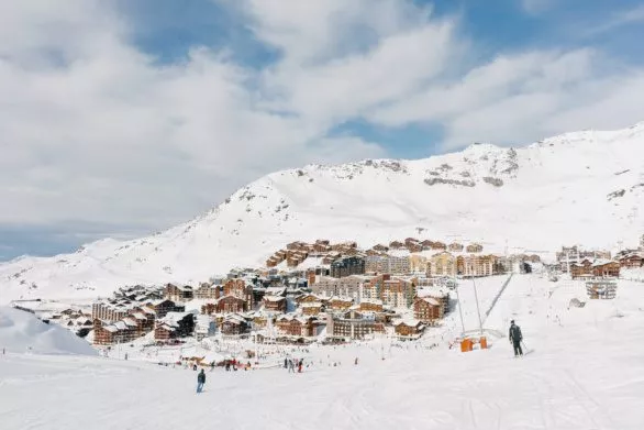 Ski resort Val Thorens in France