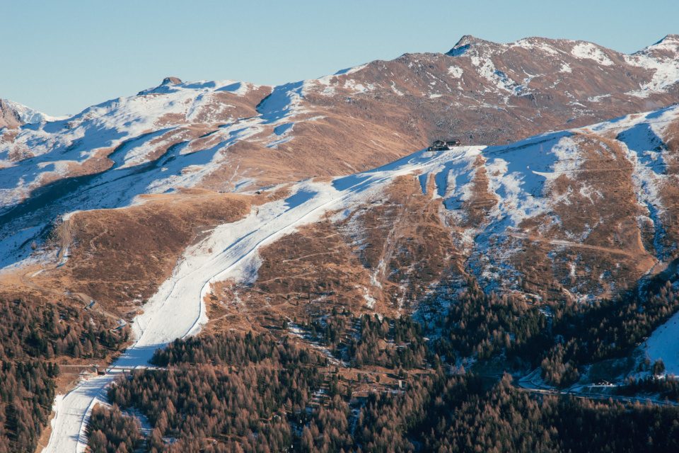 Ski trail in Livigno, Italy