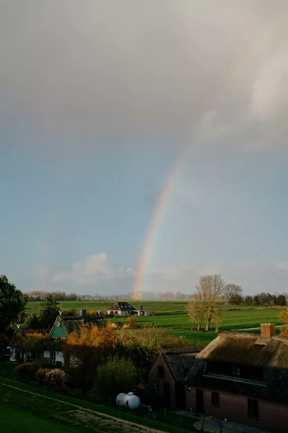Rainbows in the German countryside