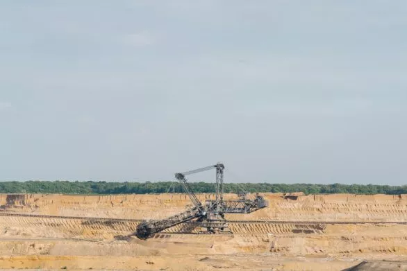 Bucket-wheel excavator in Hambach surface mine, Germany