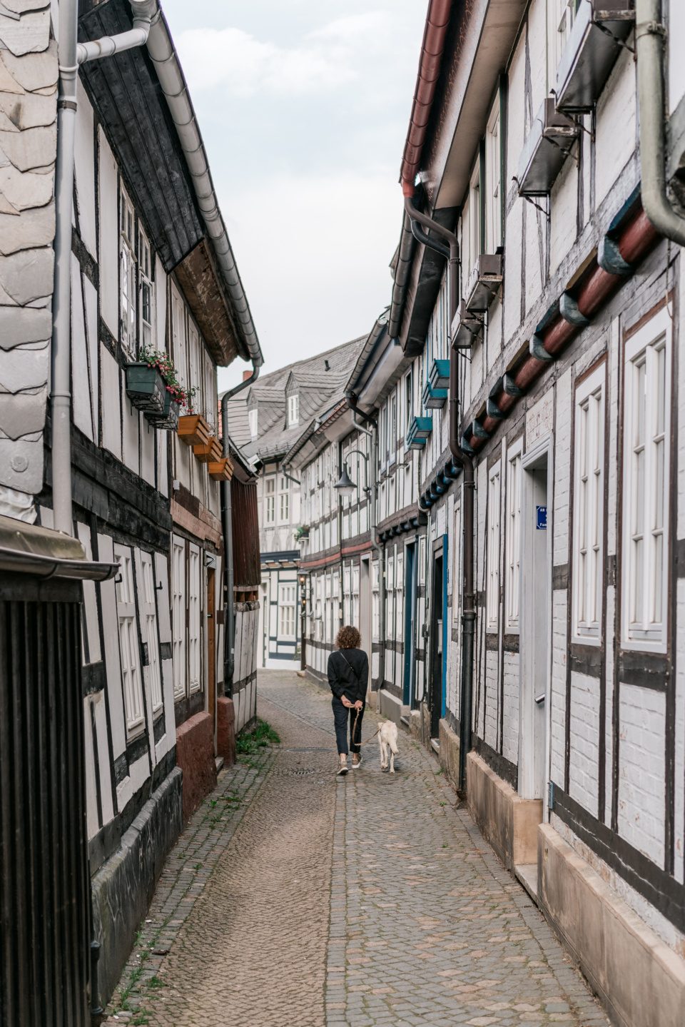 Walking the streets of Goslar, Germany