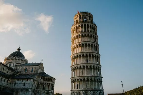 Leaning tower on Piazza della Miracle in Pisa, Italy