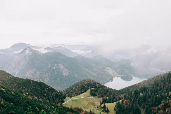 View over the German Alps