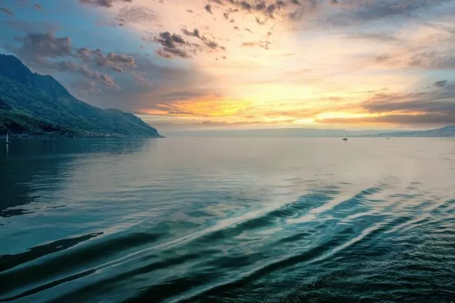 Lake Geneva's azure