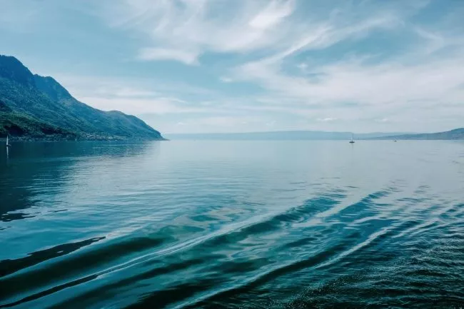 Lake Geneva's azure
