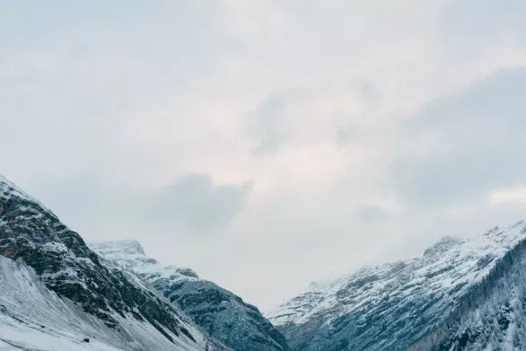 Snow-covered Italian Alps
