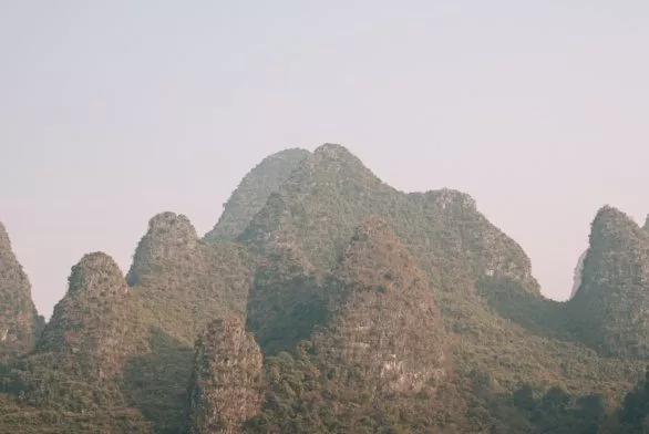 Karst mountains in Yangshuo, China
