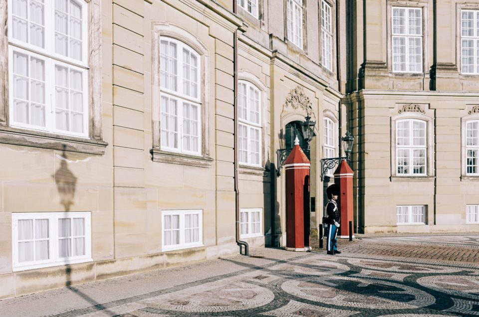 Royal Guard at Frederik VIII's Palace, Copenhagen, Denmark