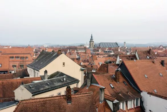 Roofs in the old part of Bamberg, Germany