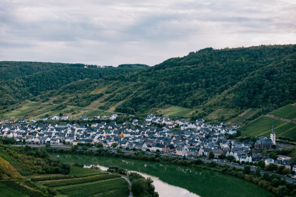 Wine village Bremm, Calmont, Moselle river