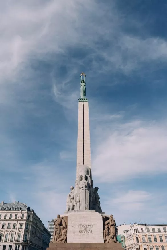 Freedom Monument in Riga, Latvia
