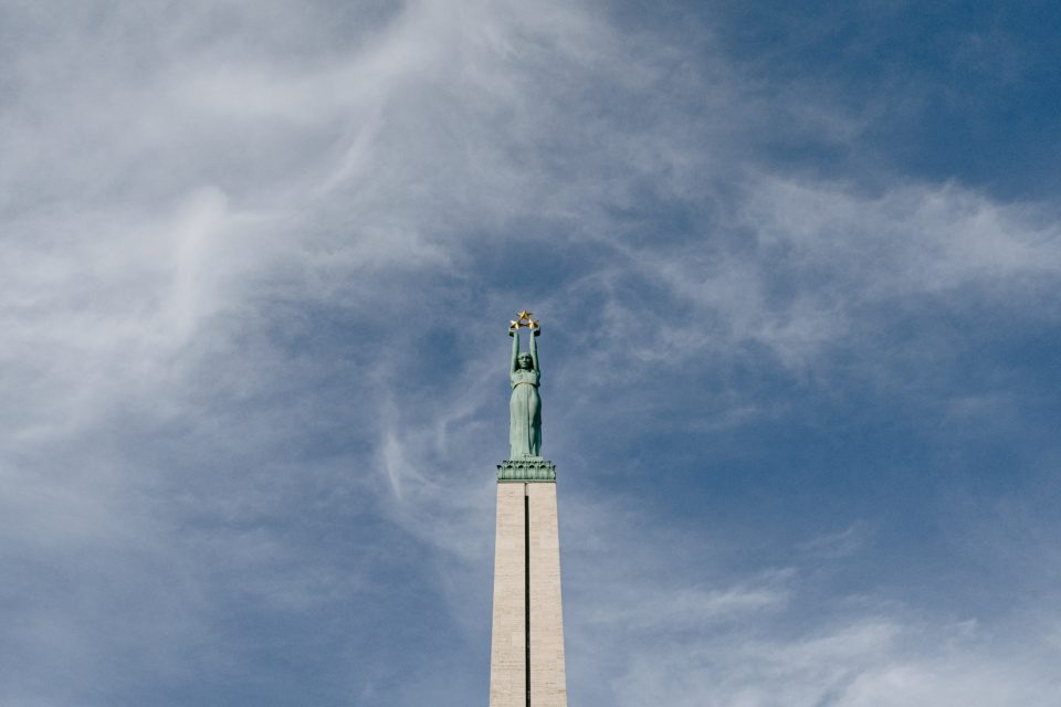 Freedom Monument in Riga, Latvia