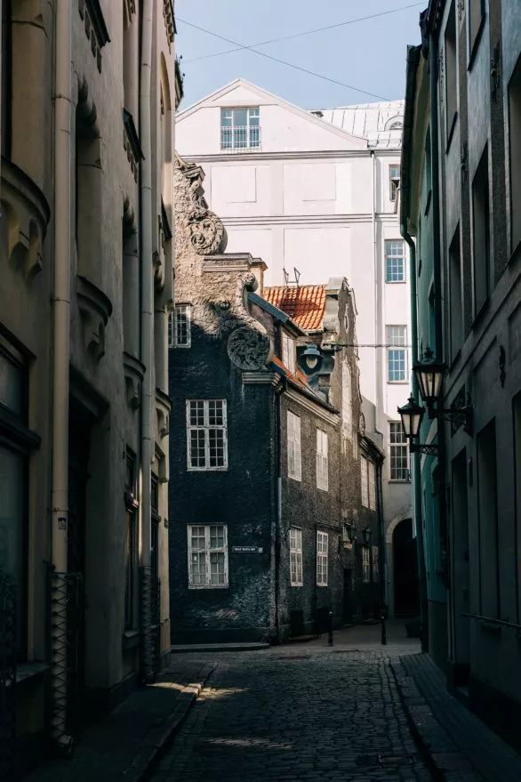 Street Old Town in Riga, Latvia