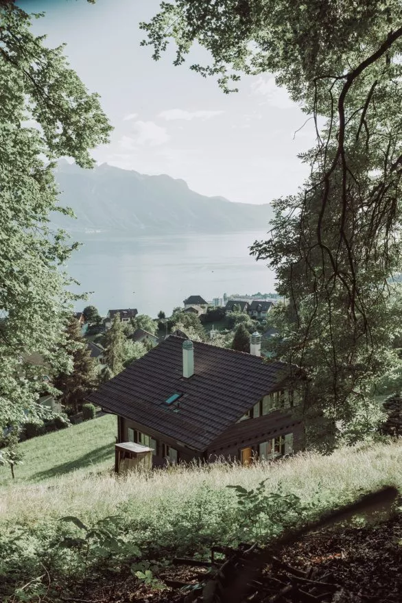 House in Chernex village near Montreux with lake Geneva view