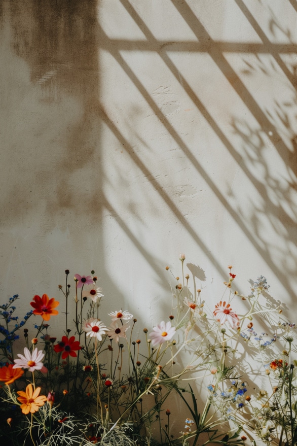 Dappled Light on Wildflower Canvas