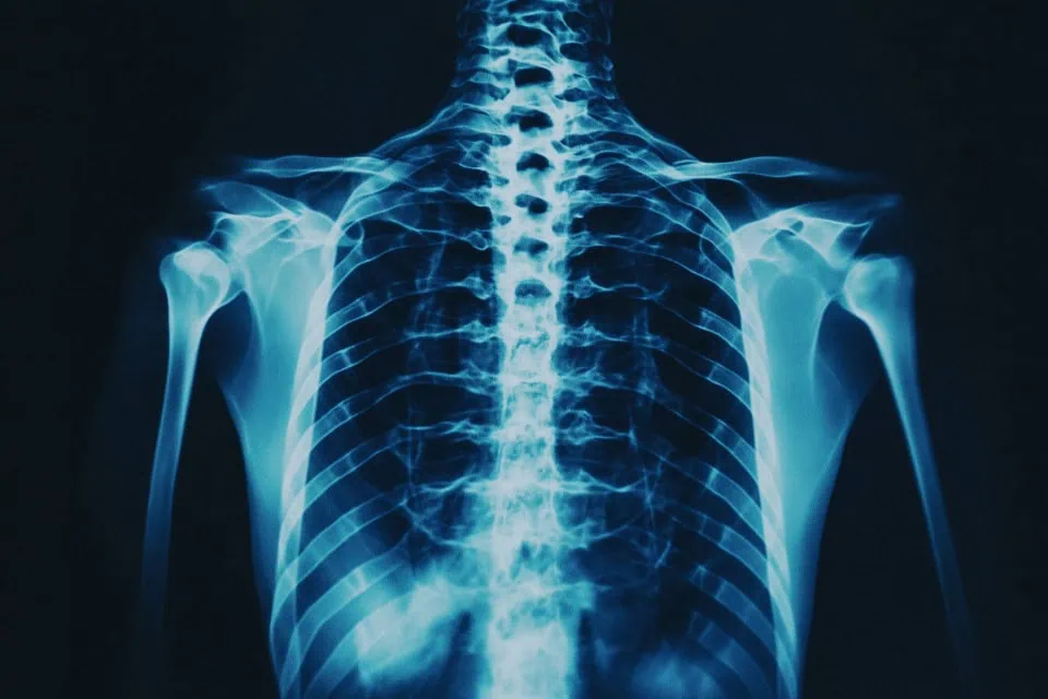 X-Ray Examination of Human Spine and Shoulder