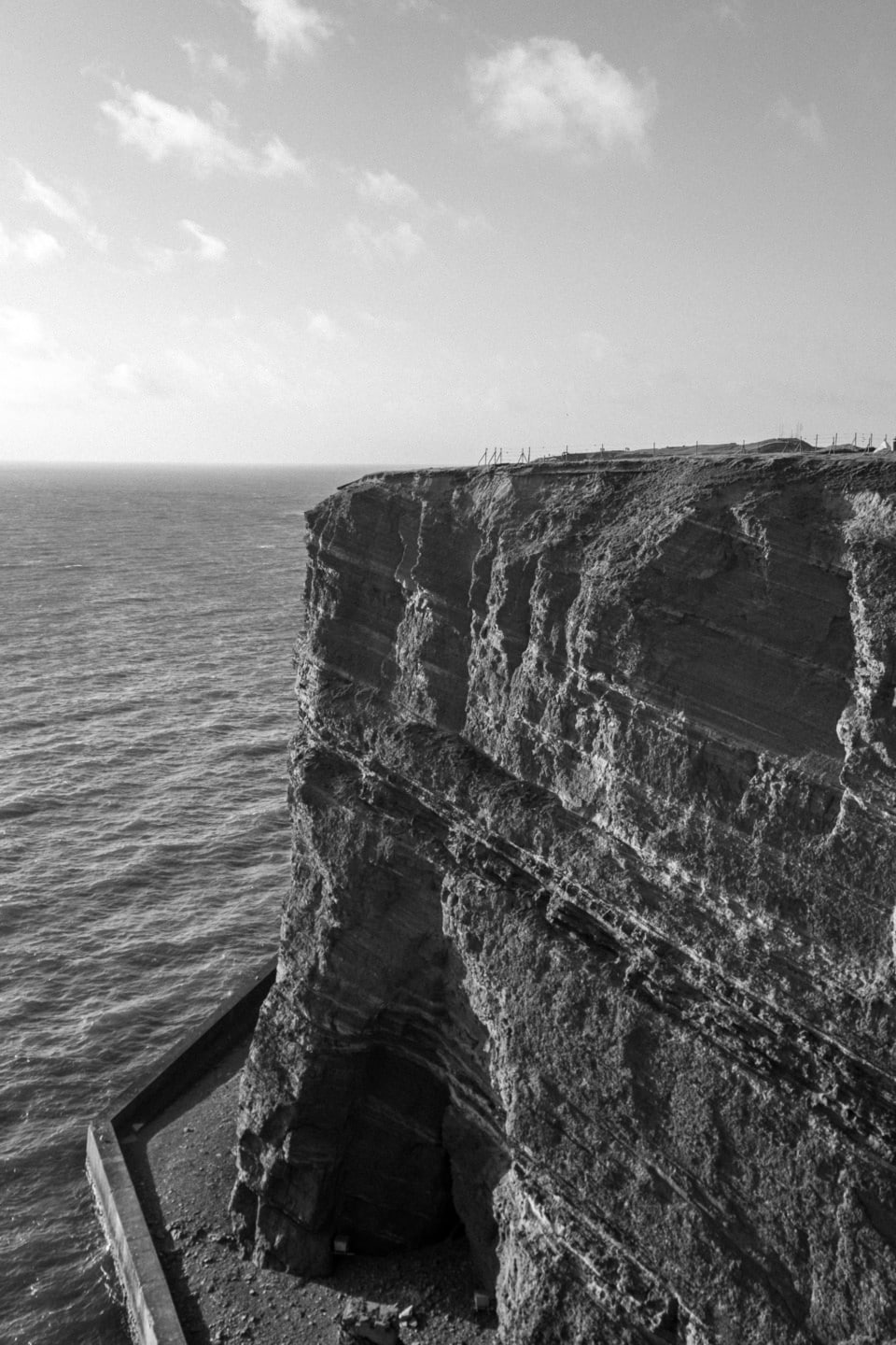 Rugged cliffs of Helgoland, Germany