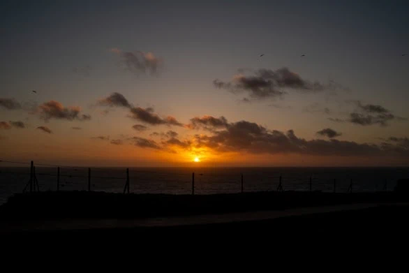 Sunset Over Helgoland's Shore