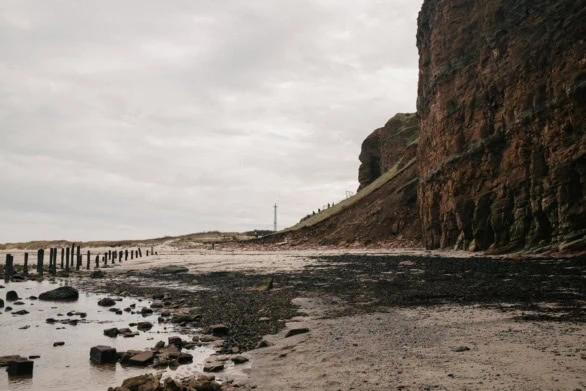 Coastal View with Old Pier Remnants