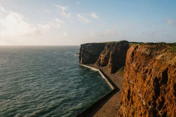 Sunlit Cliffs of Helgoland